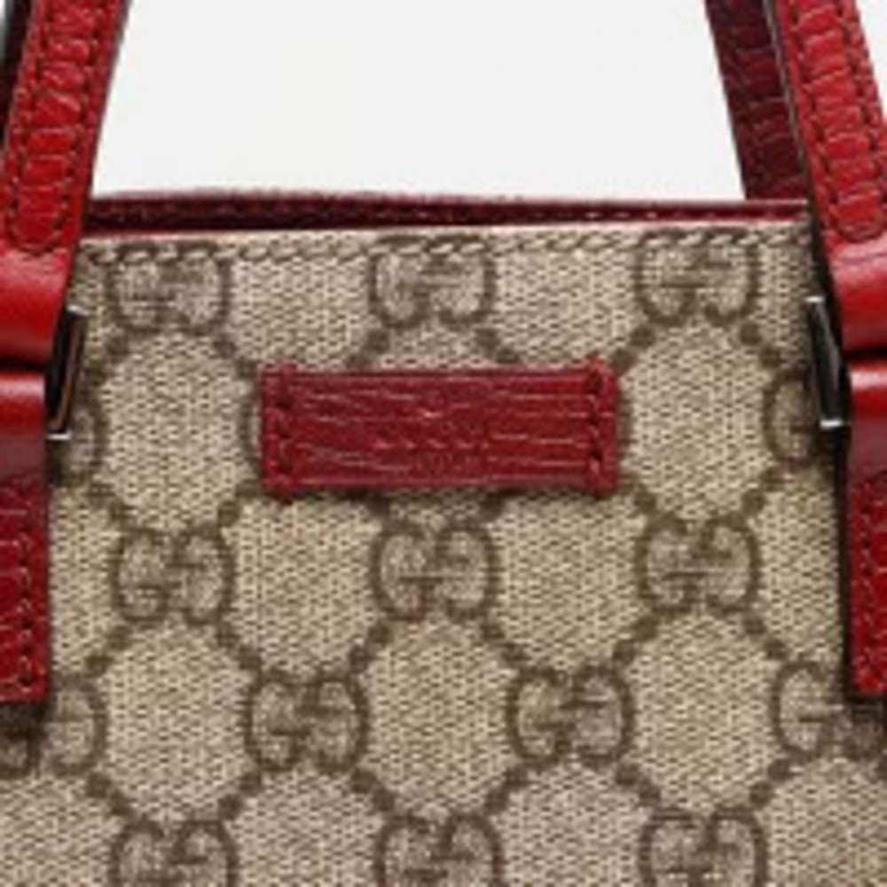Gucci Handbag Supreme Beige GG Brown - Picture 9 of 13